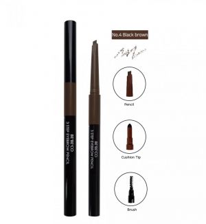 BEBECO 3STEP EYE BROW PENCIL NO.4  BLACK BROWN