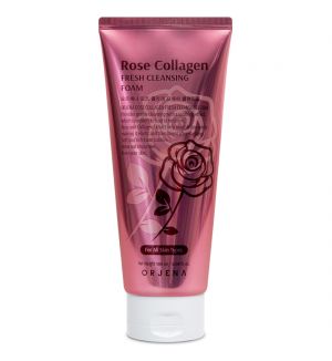 ORJENA ROSE COLLAGEN FRESH CLEANSING FOAM 180ML