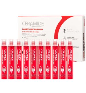 FARM STAY CERAMIDE DAMAGE CLINIC HAIR FILLER (10 X 13ML)