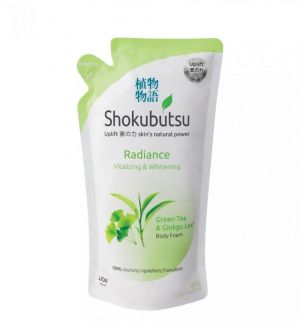 SHOKUBUTSU RADIANCE BODY FOAM REFILL 600ML VITALIZING & WHITENING