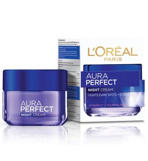 LOREAL AURA PERFECT  WHITENING NIGHT CREAM 50ML