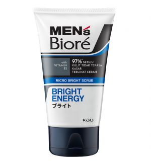 BIORE MEN'S SCRUB FACIAL WASH BRIGHT ENERGY 100G