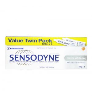 SENSODYNE GENTLE WHITENING TOOTHPASTE 2X100G