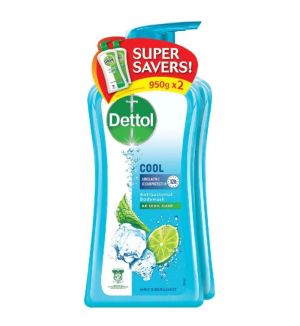 DETTOL SHOWER GEL COOL 2 X 950ML