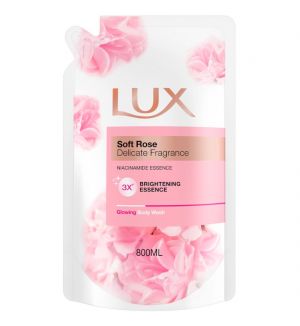 LUX SOFT ROSE BODY WASH REFILL 800ML
