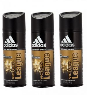 ADIDAS VICTORY LEAGUE DEODORANT BODY SPRAY 150ML X3 Qty