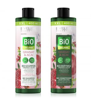 EVELINE BIO ORGANIC BIO SHAMPOO + CONDITIONER COLOR ANTI-FADE POMEGRANATE 400ML