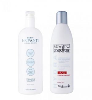 BUNDLE - BIOKEN ENFANTI HYDRATING SHAMPOO 946ML & HELEN SEWARD MEDITER HYDRA HYDRATING CONDITIONER 5/C 1000ML