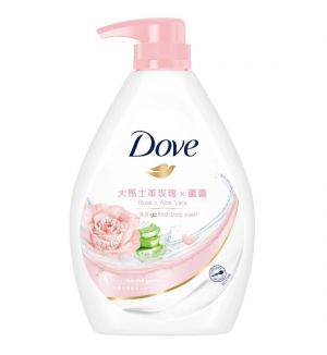 DOVE SHOWER ROSE + ALOE VERA 1L