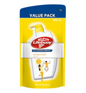 LIFEBUOY BODY WASH REFILL - LEMON FRESH 850ML