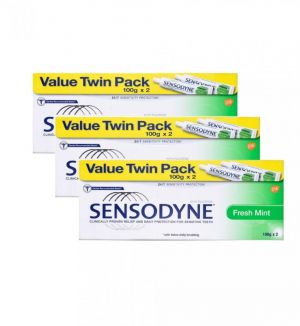 SENSODYNE FRESH MINT TOOTHPASTE 2X100G x3pcs