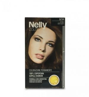NELLY HAIR COLOR 6/34 CARAMEL BLONDE