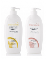 (BUNDLE OF 2) BYPHASSE SHOWER CREAM 1L (1xROSE & 1xVANILLA) 